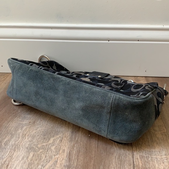 Coach Black Signature Optic C Satchel Bag - Picture 7 of 13